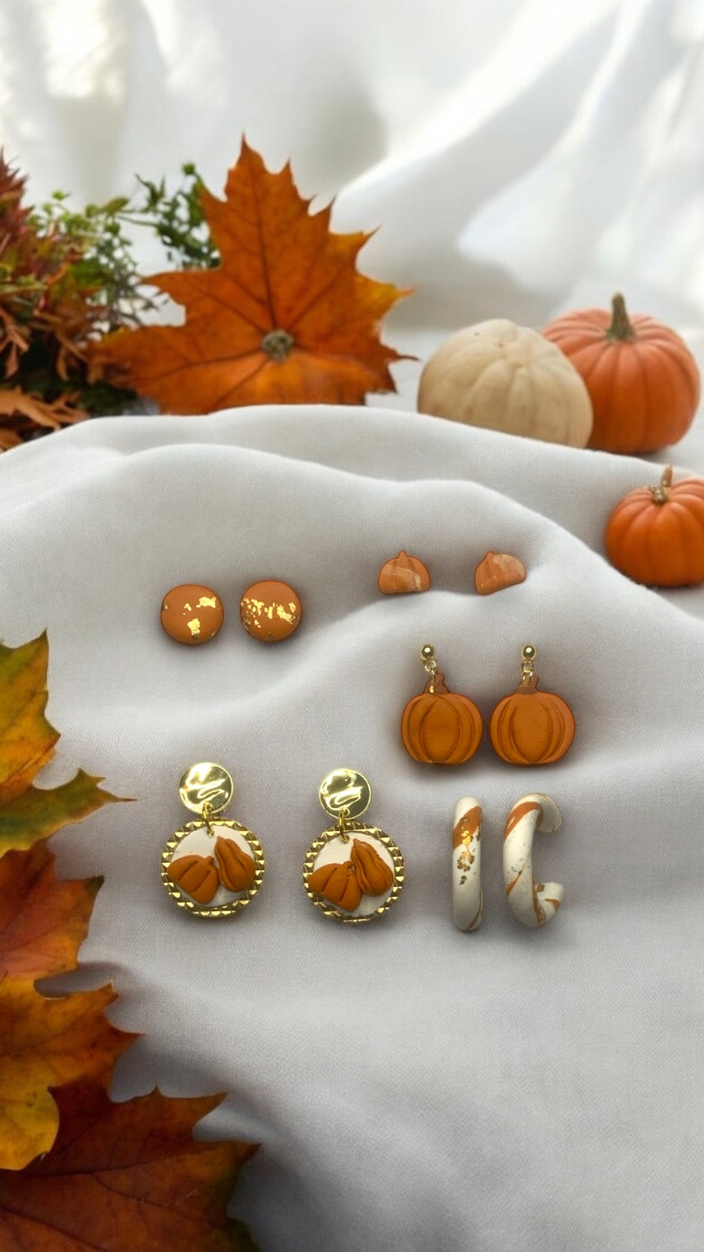 Pumpkin Patch Earring Set