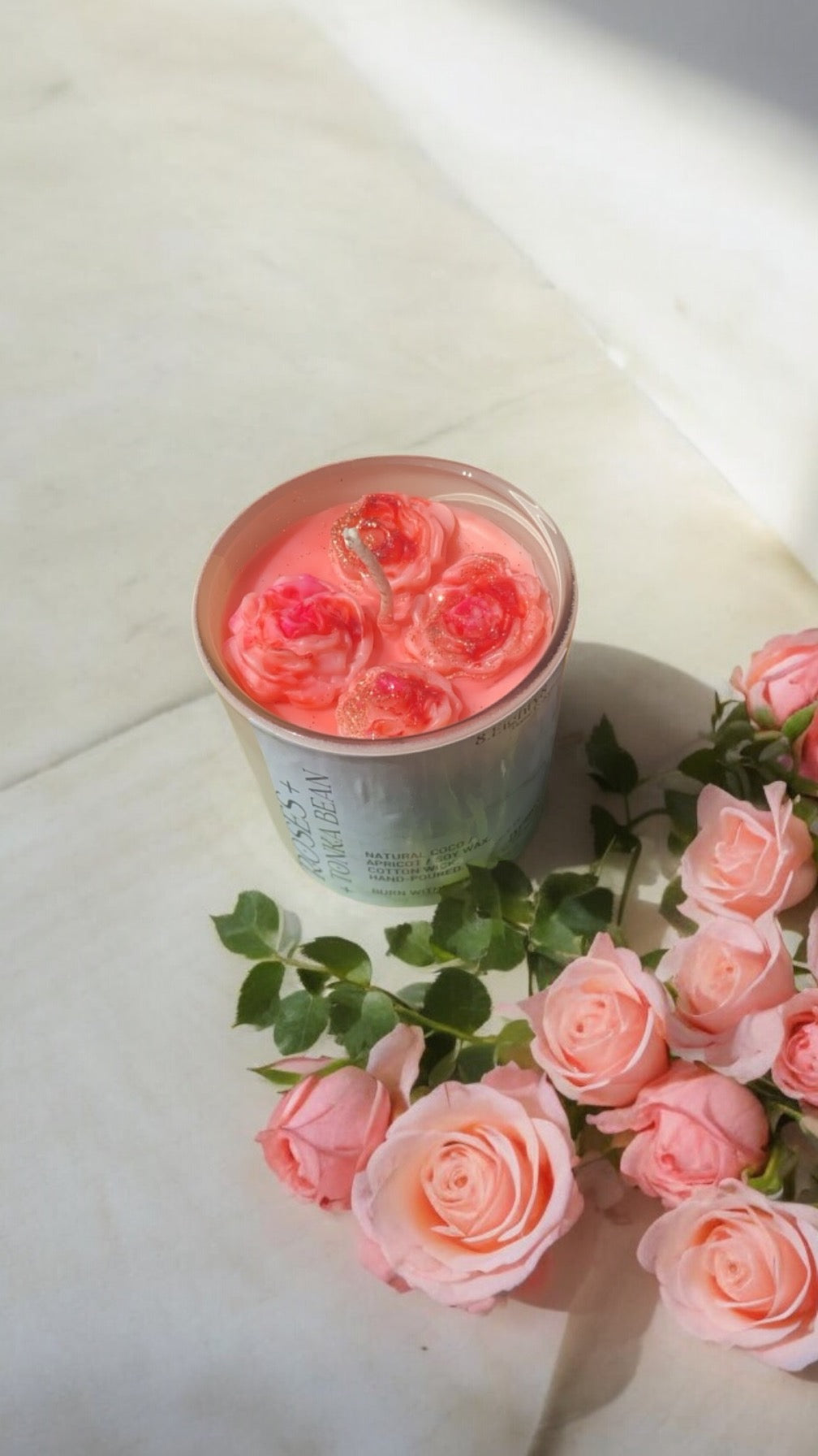 🌹Roses + Tonka Bean Container Candle🌹