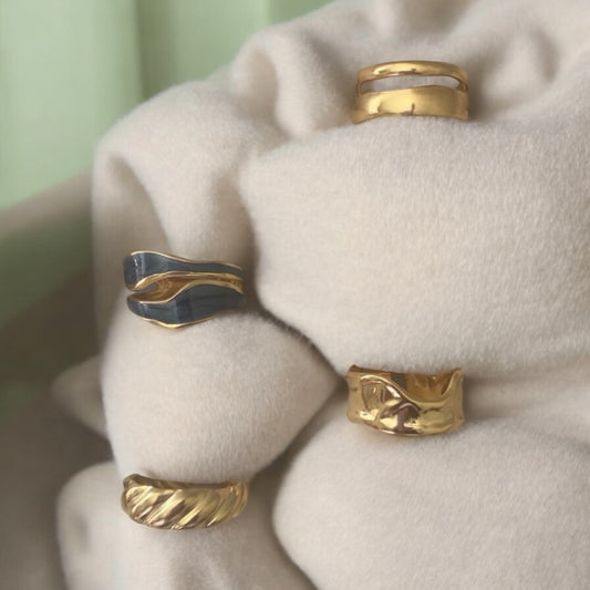 4 pcs Irregular Ring Set