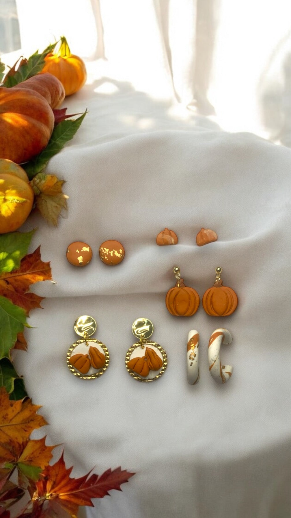 Pumpkin Patch Earring Set