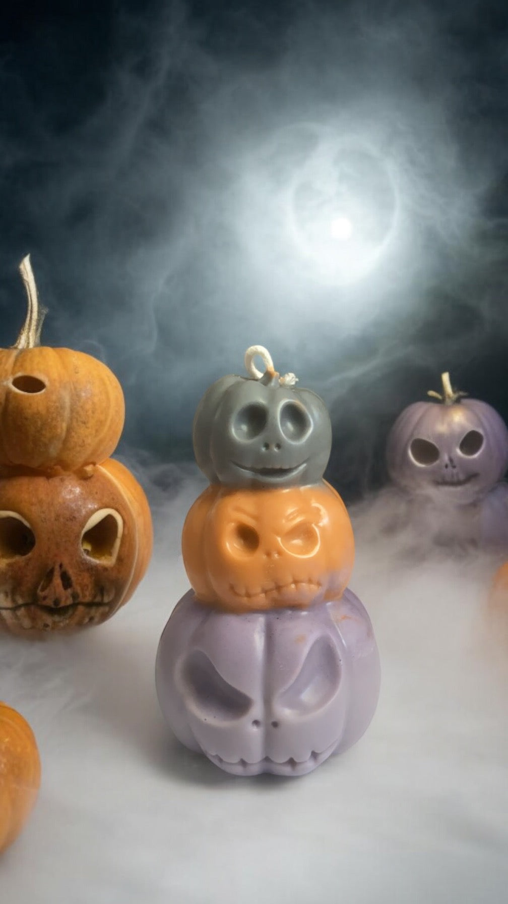 Spooky Jack-o-lantern Candle